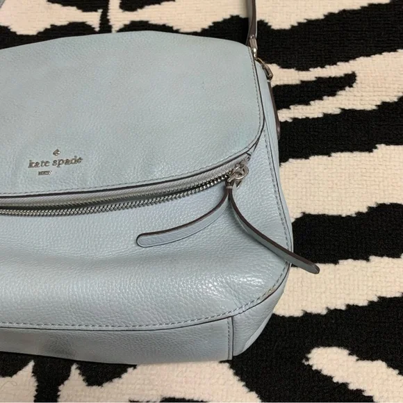 Kate Spade Jackson Blue Flap Shoulder Bag - Picture 9 of 15
